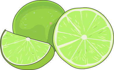 lime and slice