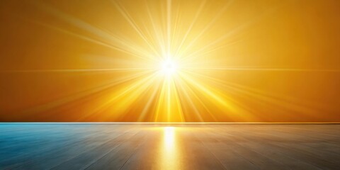 Obraz premium Bright sunlit background with long shadow creating blank space beneath unseen object