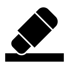 Eraser Glyph Icon Design