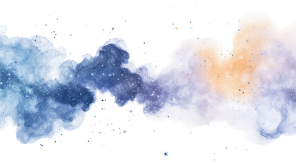 Soft Watercolor Blend of Blue and Pink for Serene Artistic Backgrounds
