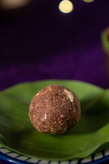 Indian Traditional Flax Seeds Laddu, Nachni Laddoo Delicious Healthy Energy Laddoo with dryfruits