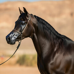 Obraz premium Arabian horse, horse in the sun 