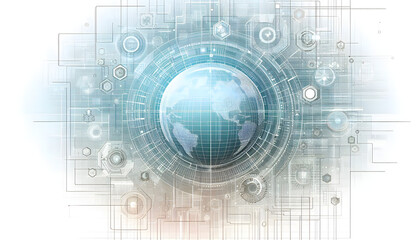 Geometric Globe: A Global Grid Background