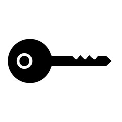 Door Key Glyph Icon Design