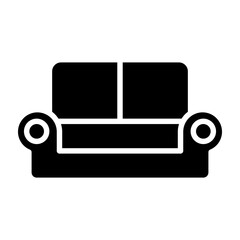 Couch Glyph Icon Design