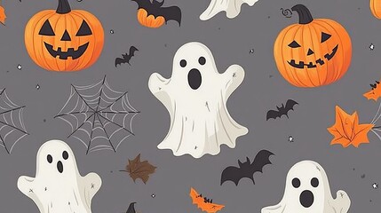 Seamless pattern halloween concept