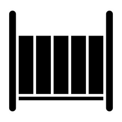 Crib Glyph Icon Design