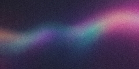 A curved arc of light with a gradient flowing from neon green to teal, noise texture effect