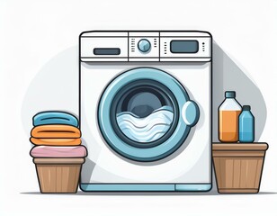 washing machine vector
