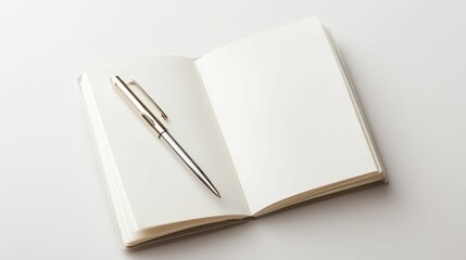 A blank notebook with a pen, ready to be filled, symbolizing the start of a new chapter