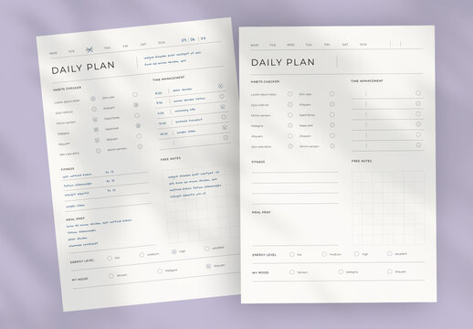 Planner Layout With Elegant Style