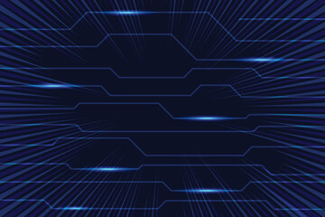 Blue grid with glowing lines on a dark background, a futuristic digital landscape background 