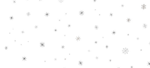 Winter christmas sky with falling snow