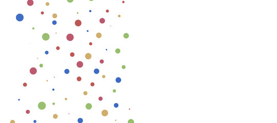 Multicolor confetti abstract background with a lot of falling pieces, isolated on a white background. Festive decorative tinsel element for design