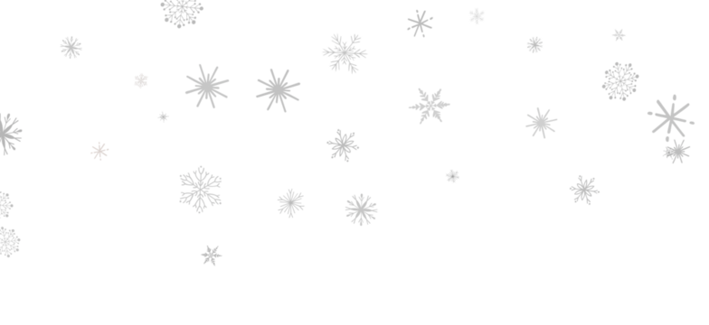 Winter christmas sky with falling snow