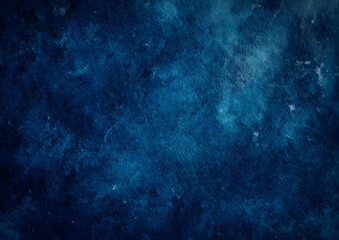 Fototapeta premium Abstract navy blue watercolor texture background, Grunge watercolor paint splash and stains in elegant dark blue