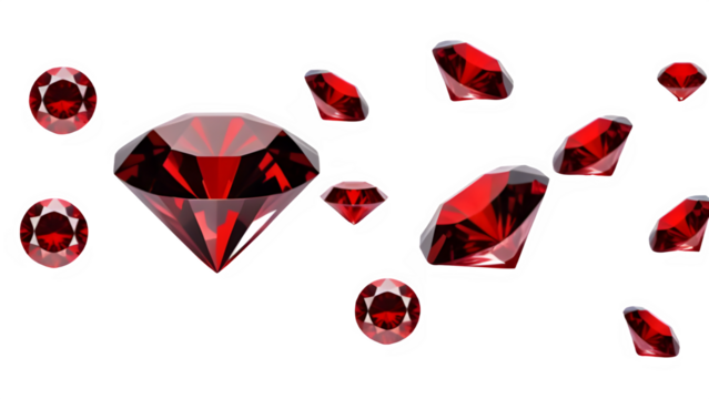 red diamond gem - Powered by Adobe