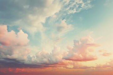 Fototapeta premium Summer sky outdoors horizon nature.