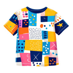 Colorful Abstract Pattern on Kid's T-Shirt