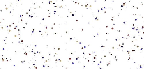 Glittering confetti on a transparent background. Holiday, birthday and Christmas decoration