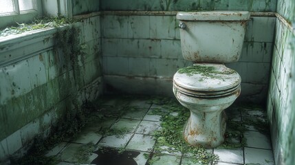 Bathroom floor corners harboring bacterial colonies, [germs, bathroom], [showing neglected cleaning areas], photorealistic