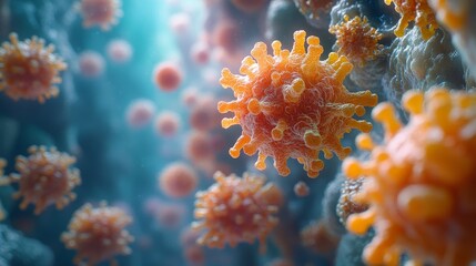 Naklejka premium Microbial colonies growing on bathroom toilet seats, [germs, bathroom], [highlighting hygiene concerns], photorealistic