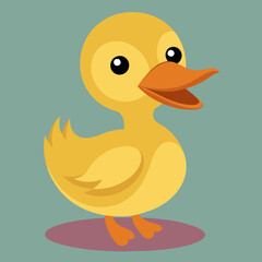 Adorable yellow ducklings in different poses, perfect for children's educational materials, storybooks, or farm-themed designs. The illustration features a cute and friendly style