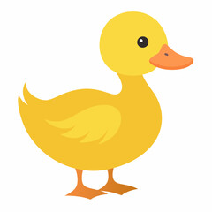 Adorable yellow ducklings in different poses, perfect for children's educational materials, storybooks, or farm-themed designs. The illustration features a cute and friendly style