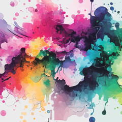 abstract colorful background, abstract watercolor background with splashes	
