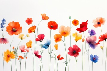 Delicate Watercolor Floral Art Arrangement