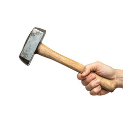 hand holding hammer