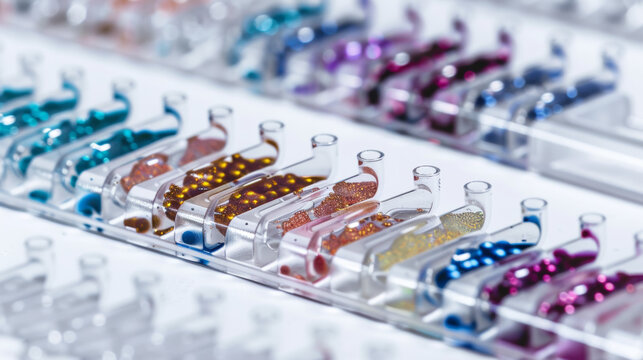 Microbial DNA sequencers for studying soil microbial communities isolated on white background