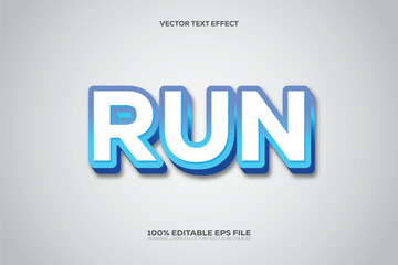 Run 3D Editable text Effect.