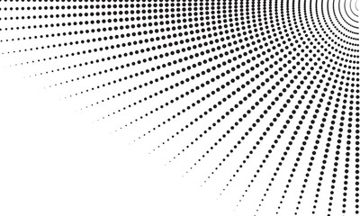 Halftone Radial Dot Pattern Background