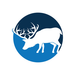 Deer Logo Template vector icon illustration