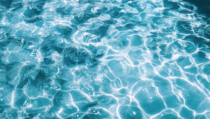 Fototapeta premium Blue water background full frame 