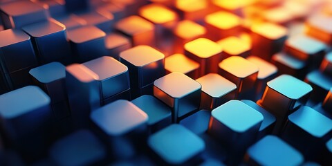 Obraz premium a bunch of cubes