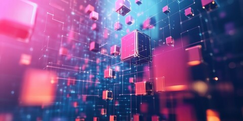 Fototapeta premium abstract 3d cubes background