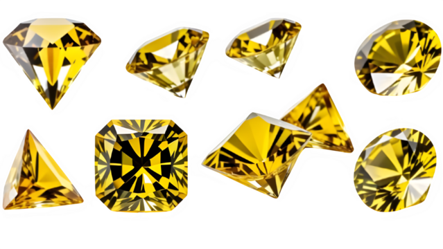 yellow diamond gem - Powered by Adobe