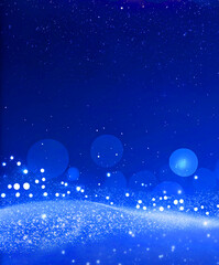 abstract blue Christmas backcground