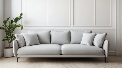 Fototapeta premium Elegant Minimalistic Living Room Interior