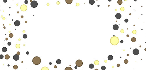 Joyful Deluge: Brilliant 3D Illustration Showcasing an Overflow of gold Confetti