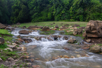 Tha Krabak waterfall  in pangsida national park, sakaeo province  Thailand.