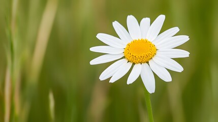 Obraz premium Close up chamomile flower blooming