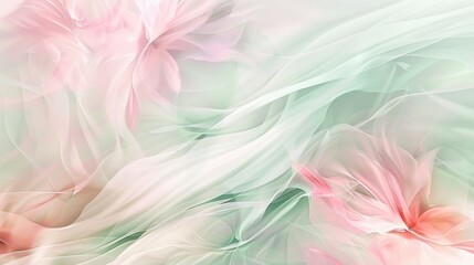 Soft Floral Abstract Seamless Background Design