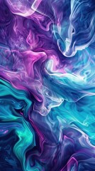 Obraz premium Abstract Colorful Swirling Patterns in Vibrant Hues