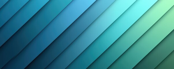Obraz premium Modern flat app icon with geometric abstract shapes in blue and green tones creating a sleek minimalist design