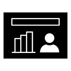 User Analytic Presentation Template Simple Solid Icon