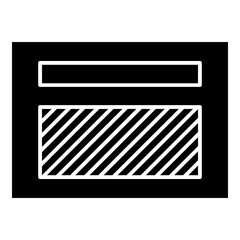 Blank Presentation Template Simple Solid Icon