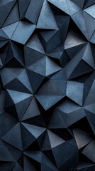 Fototapeta premium Modern geometric textured wallpaper with abstract stone pattern design in dark tones for mobile phone backgrounds
